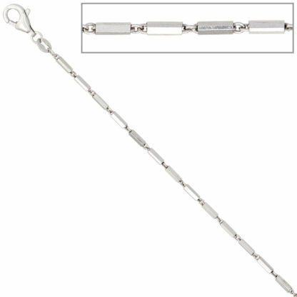 Collier 925 Silber mit Stäbchen-Elementen 42 cm