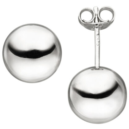 Kugel-Ohrstecker 925 Silber ca. 10 mm