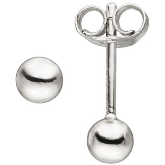 Kugel-Ohrstecker 925 Silber ca. 4 mm
