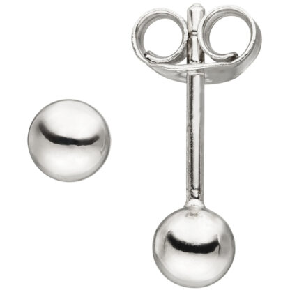 Kugel-Ohrstecker 925 Silber ca. 4 mm