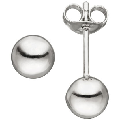 Kugel-Ohrstecker 925 Silber 6 mm