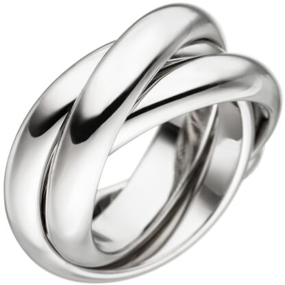 Ring 3-fach verschlungen 925 Silber