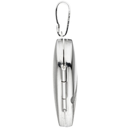 Collier/Panzerkette mit Herz-Medaillon  925 Silber 50 cm – Bild 5