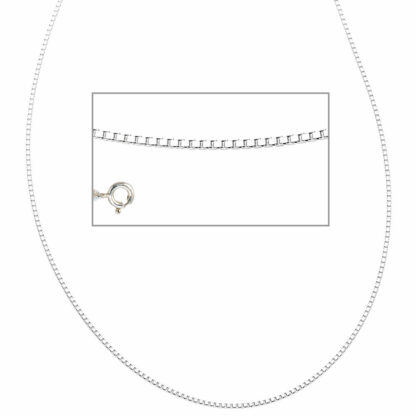 Venezianerkette 925 Silber 1,2 mm 40 cm mit Federringverschluss