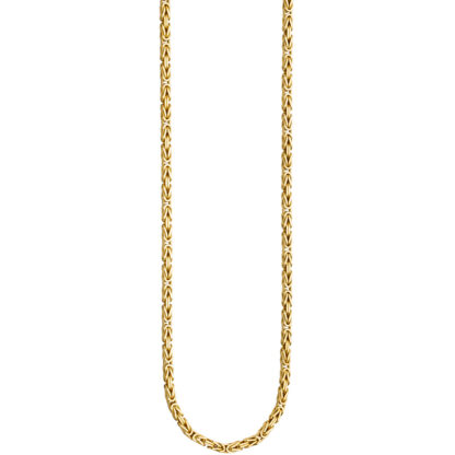 Collier/Königskette 925 Silber/vergoldet diamantiert 45 cm – Bild 2