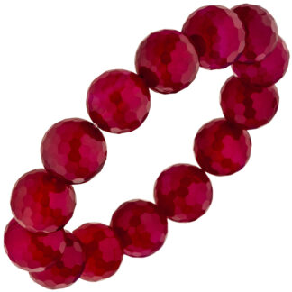 Armband mit Achaten brombeerfarben