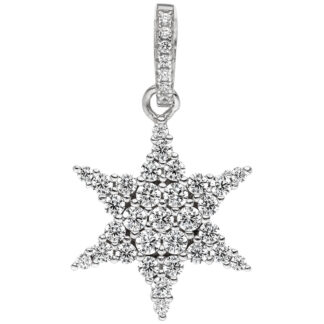 Anhänger "Stern" 925 Silber mit 38 Zirkonia weiß