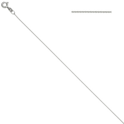 Ankerkette 333 Weißgold 40 cm 0,7 mm Federringverschluss – Bild 2