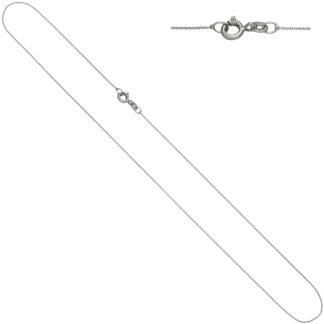 Rund-Ankerkette 585 Weißgold 42 cm 0,7 mm