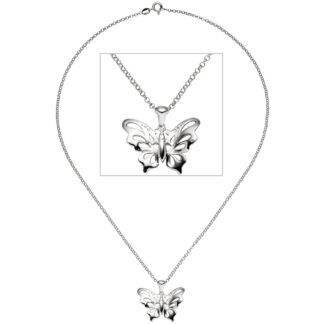 Collier mit Anhänger "Schmetterling" 925 Silber