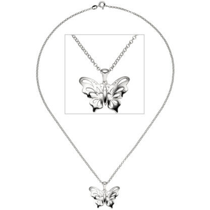 Collier mit Anhänger "Schmetterling" 925 Silber
