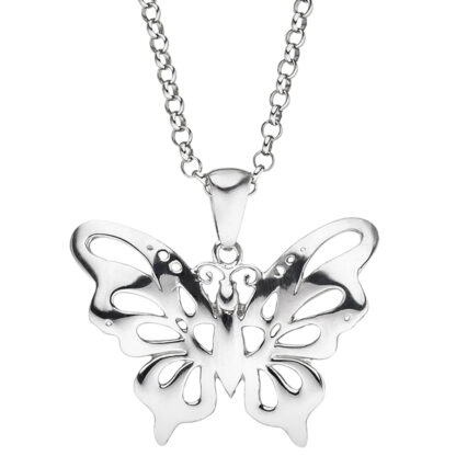 Collier mit Anhänger "Schmetterling" 925 Silber – Bild 2