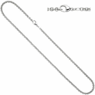 Erbskette 585 Weißgold 42 cm ca. 3,4 mm