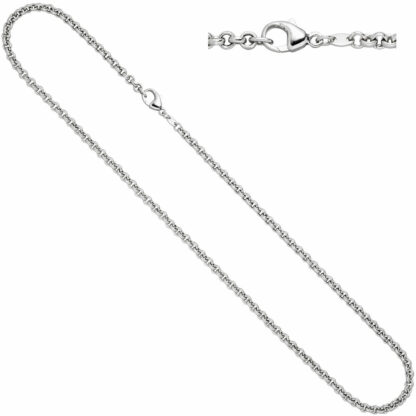Erbskette 585 Weißgold 42 cm ca. 3,4 mm