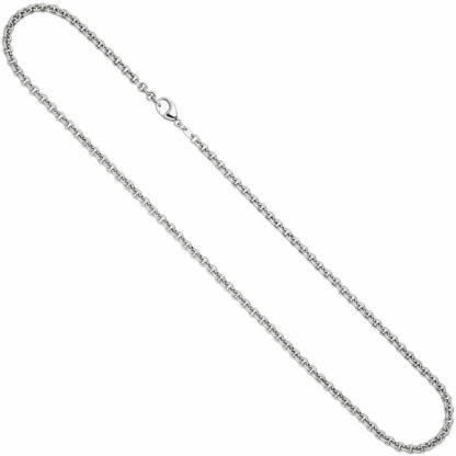 Erbskette 585 Weißgold 42 cm ca. 3,4 mm – Bild 4