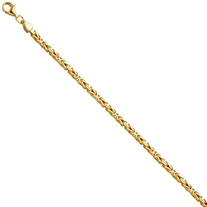 Königsarmband 925 Silber/vergoldet diamantiert 21 cm – Bild 2