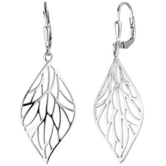 Boutons "Blatt" 925 Silber