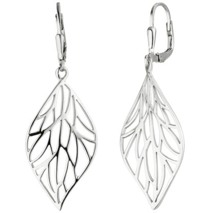 Boutons "Blatt" 925 Silber