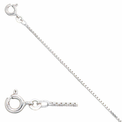 Venezianerkette 333 Weißgold 36 cm 1,2 mm – Bild 2