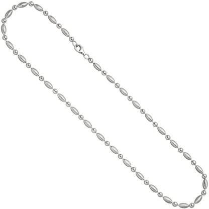Collier mit Ovalen und Kügelchen 925 Silber – Bild 3