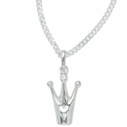 Anhänger "Krone" 925 Silber mit Zirkonia weiß – Bild 5