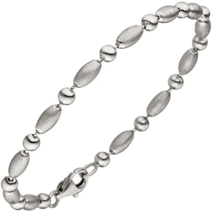 Armband 925 Silber mit Ovalen und Kügelchen