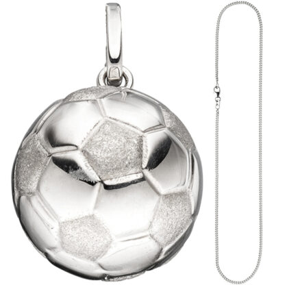 Kinder Collier/Panzerkette mit Anhänger "Fußball" 925 Silber 38 cm – Bild 4