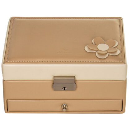 Sacher Schmuckkasten BELLA FIORE beige/creme mit Spiegel – Bild 4