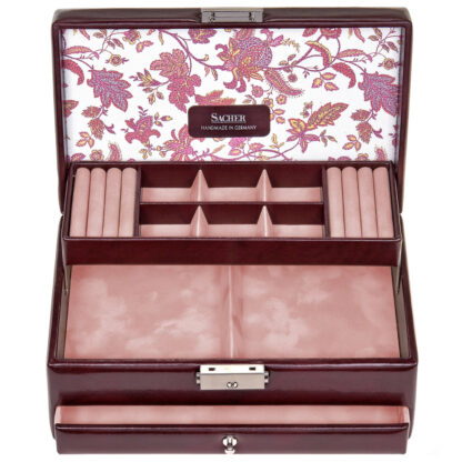 Sacher Schmuckkasten FLORAGE bordeaux – Bild 5