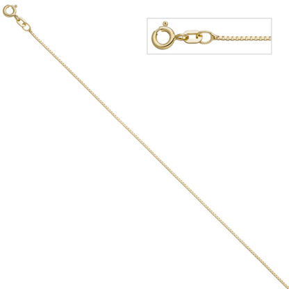 Venezianerkette 925 Silber/vergoldet 0,9 mm 42 cm Federringverschluss – Bild 5
