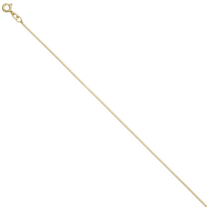 Venezianerkette 925 Silber/vergoldet 0,9 mm 50 cm Federringverschluss – Bild 2
