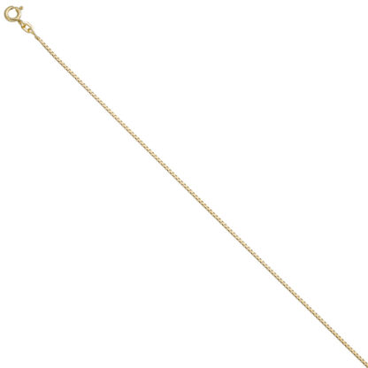 Venezianerkette 925 Silber/vergoldet 1,3 mm 50 cm Federringverschluss – Bild 2