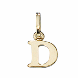 Anhänger Buchstabe "D" 333 Gelbgold