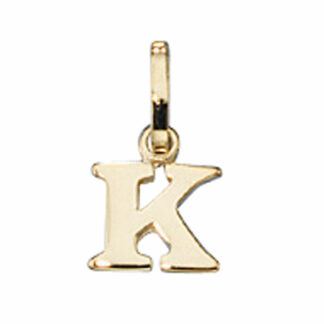 Anhänger Buchstabe "K" 333 Gelbgold