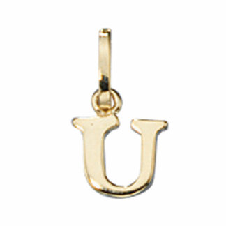 Anhänger Buchstabe "U" 333 Gelbgold