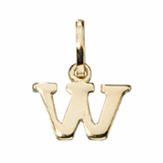 Anhänger Buchstabe "W" 333 Gelbgold