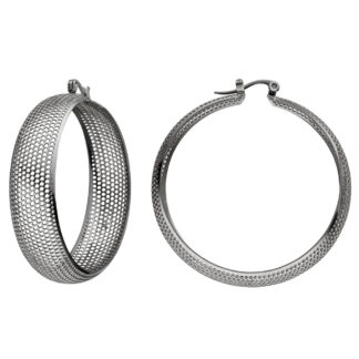 Creolen Edelstahl mit Loch-Design
