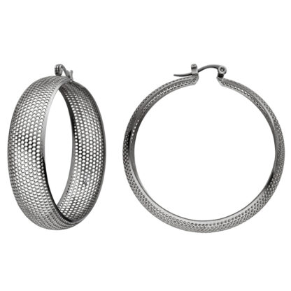 Creolen Edelstahl mit Loch-Design