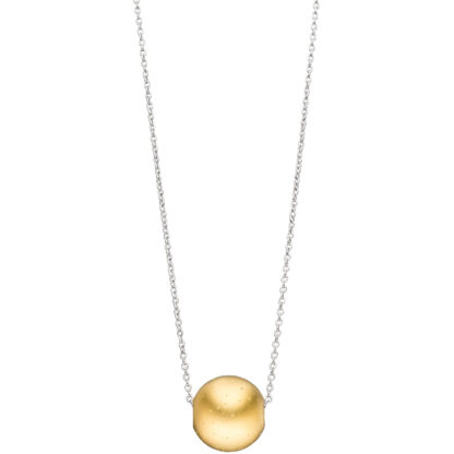 Collier/Ankerkette 925 Silber mit "Kugel" vergoldet – Bild 3
