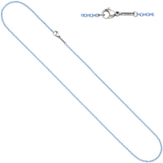 Rundankerkette Edelstahl blau 1,9 mm 42 cm
