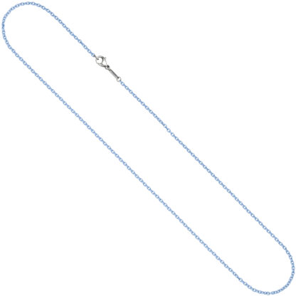 Rundankerkette Edelstahl blau 1,9 mm 42 cm – Bild 3