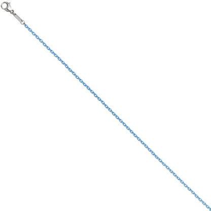 Rundankerkette Edelstahl blau 1,9 mm 42 cm – Bild 2