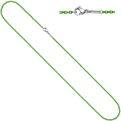 Rundankerkette Edelstahl grün 50 cm 1,9 mm