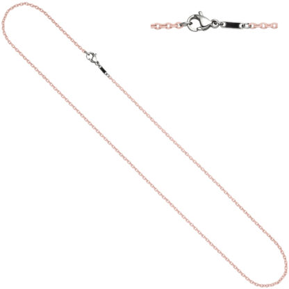 Rundankerkette Edelstahl rosa 42 cm 1,9 mm