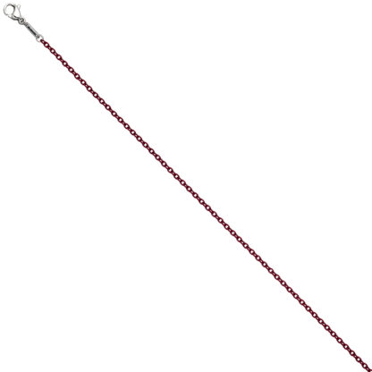 Rundankerkette Edelstahl weinrot 42 cm 1,9 mm – Bild 4