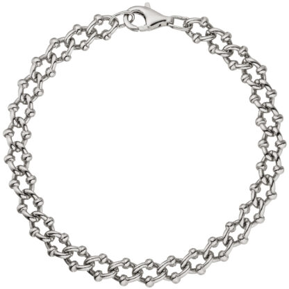 Krebsarmband 925 Silber 21 cm