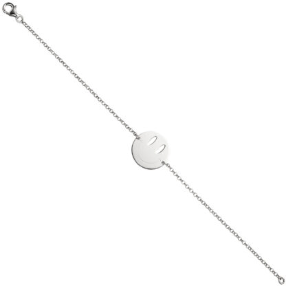 Erbsarmband "Smiley" 925 Silber 20 cm