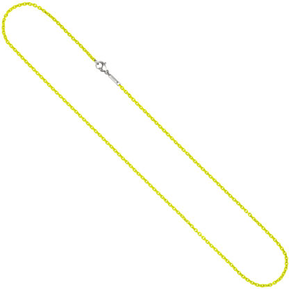 Rundanker-Kette Edelstahl gelb 2,1 mm  45 cm – Bild 4