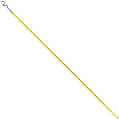 Rundanker-Kette Edelstahl gelb 2,1 mm  45 cm – Bild 2