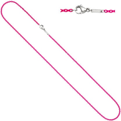 Rundanker-Kette Edelstahl pink 1,9 mm 50 cm